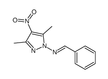 N-(3,5-dimethyl-4-nitropyrazol-1-yl)-1-phenylmethanimine结构式