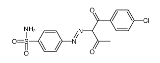 4-[[1-(4-chlorophenyl)-1,3-dioxobutan-2-yl]diazenyl]benzenesulfonamide Structure