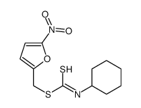 (5-nitrofuran-2-yl)methyl N-cyclohexylcarbamodithioate Structure