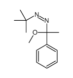 tert-butyl-(1-methoxy-1-phenylethyl)diazene结构式