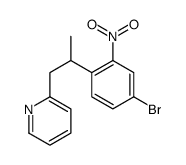 2-[2-(4-bromo-2-nitrophenyl)propyl]pyridine Structure