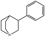 3-Phenyl-1-azabicyclo[2.2.2]octane结构式