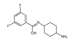 Benzamide, N-(cis-4-aminocyclohexyl)-3,5-difluoro- (9CI) structure