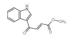 (E)-METHYL 4-(1H-INDOL-3-YL)-4-OXOBUT-2-ENOATE structure