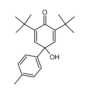 4-(4-Methyl-phenyl)-2,6-di-tert.-butyl-4-hydroxycyclohexadien-(2,5)-on Structure