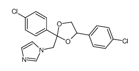 1-[[2,4-bis(4-chlorophenyl)-1,3-dioxolan-2-yl]methyl]imidazole Structure