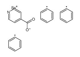 triphenylstannyl pyridine-4-carboxylate结构式