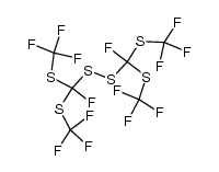bis{fluorobis(trifluoromethylsulfanyl)methyl}disulfane Structure