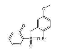 2-[(2-bromo-5-methoxyphenyl)methylsulfonyl]-1-oxidopyridin-1-ium Structure