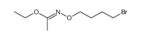 ethyl N-(4-bromobutoxy)ethanimidate Structure