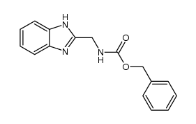 (1H-benzoimidazol-2-ylmethyl)-carbamic acid benzyl ester结构式