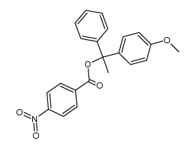 1-(4-methoxyphenyl)-1-phenylethyl 4-nitrobenzoate结构式