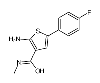2-amino-5-(4-fluorophenyl)-N-methylthiophene-3-carboxamide Structure
