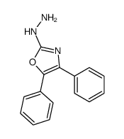 (4,5-diphenyl-1,3-oxazol-2-yl)hydrazine Structure