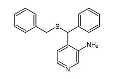 4-[benzylsulfanyl(phenyl)methyl]pyridin-3-amine结构式