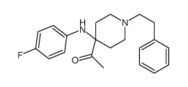 1-[4-(4-fluoroanilino)-1-(2-phenylethyl)piperidin-4-yl]ethanone结构式