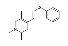1,2,5-trimethyl-4-(2-phenylsulfanylethenyl)-3,6-dihydro-2H-pyridine结构式