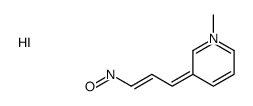 N-[3-(1-methylpyridin-1-ium-3-yl)prop-2-enylidene]hydroxylamine,iodide Structure