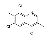 4,6,8-trichloro-3,5,7-trimethylquinoline Structure