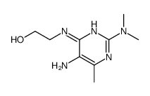 2-[[5-amino-2-(dimethylamino)-6-methylpyrimidin-4-yl]amino]ethanol结构式