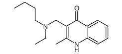 3-[[butyl(ethyl)amino]methyl]-2-methyl-1H-quinolin-4-one结构式