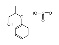 methanesulfonic acid,2-phenoxypropan-1-ol Structure