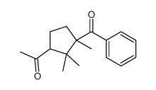 1-(3-benzoyl-2,2,3-trimethylcyclopentyl)ethanone结构式