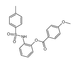 4-Methoxy-benzoic acid 2-(toluene-4-sulfonylamino)-phenyl ester结构式