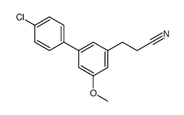 3-(4'-Chlor-5-methoxy-3-biphenylyl)-propionitril Structure