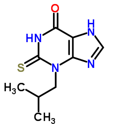 3-Isobutyl-2-thioxo-1,2,3,7-tetrahydro-6H-purin-6-one Structure