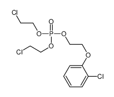bis(2-chloroethyl) 2-(2-chlorophenoxy)ethyl phosphate Structure