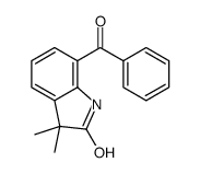 7-benzoyl-3,3-dimethyl-1H-indol-2-one结构式