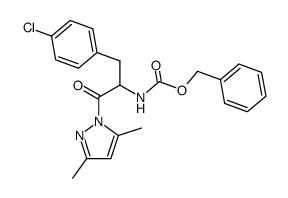 1-(N-benzyloxycarbonyl-4-chloro-phenylalanyl)-3,5-dimethyl-1H-pyrazole Structure