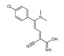 5-(4-chlorophenyl)-2-cyano-5-(dimethylamino)penta-2,4-dienamide Structure