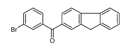 (3-bromophenyl)-(9H-fluoren-2-yl)methanone结构式