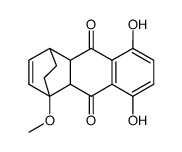 1,4,4a,9a-Tetrahydro-5,8-dihydroxy-1-methoxy-1,4-ethano-9,10-anthrachinon结构式