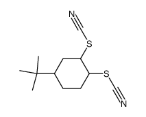 r-4-tert-Butyl-c-1,t-2-bis(thiocyanato)cyclohexan结构式