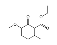 ethyl 3-methoxy-6-methyl-2-oxocyclohexane-1-carboxylate结构式