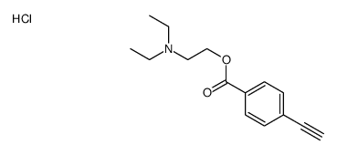 2-(diethylamino)ethyl 4-ethynylbenzoate,hydrochloride Structure