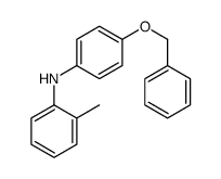 2-methyl-N-(4-phenylmethoxyphenyl)aniline结构式