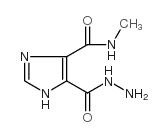 4-(hydrazinecarbonyl)-N-methyl-1H-imidazole-5-carboxamide structure