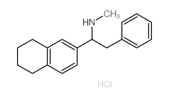 N-methyl-2-phenyl-1-tetralin-2-yl-ethanamine结构式