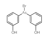 3-[bromo-(3-hydroxyphenyl)arsanyl]phenol结构式