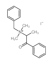 benzyl-dimethyl-(1-oxo-1-phenyl-propan-2-yl)azanium Structure