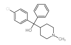 4-Piperidinemethanol,a-(4-chlorophenyl)-1-methyl-a-phenyl-结构式