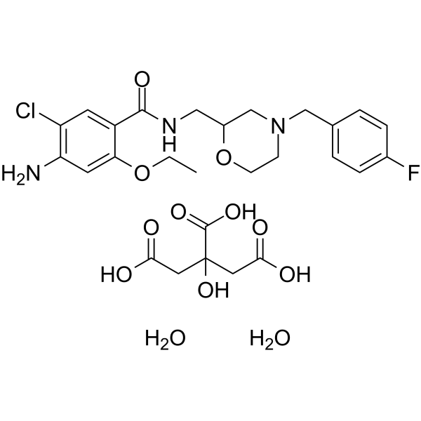 Mosapride citrate structure
