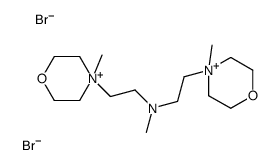 N-methyl-2-(4-methylmorpholin-4-ium-4-yl)-N-[2-(4-methylmorpholin-4-ium-4-yl)ethyl]ethanamine,dibromide结构式