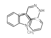 1H-Indole-3-carboxaldehyde,2-chloro-1-methyl-, 2-(2-nitrophenyl)hydrazone结构式