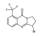 3-bromo-8-trifluoromethyl-2,3-dihydro-1H-pyrrolo[2,1-b]quinazolin-9-one Structure