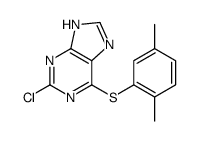 2-chloro-6-(2,5-dimethylphenyl)sulfanyl-7H-purine Structure